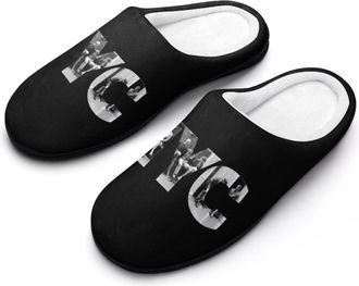 Generic Vintage New York Funny Mens Cotton Slippers Soft Non-Slip Rubber Sole House Slipper Indoor Outdoor