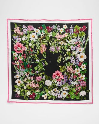 St. Piece Brittany Double-Sided Large Square Silk Scarf