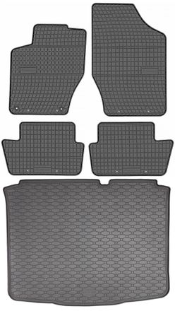 OEM Juego De Alfombrillas De Goma Para Coche Y Maletero Para Citro&euml;n C4 I Hatchback (2004-2010)