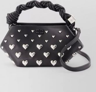 Ganni bou mini synthetic top handle bag