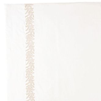 Ballard Designs Salome Embroidered Vine Duvet Cover - Natural, Queen - Ballard Designs