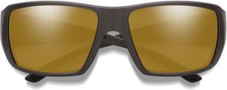 Smith Guides Choice 63mm ChromaPop Polarized Oversize Square Sunglasses in Matte Gravy/chromapop Polarized Bronze Mirror at Nordstrom