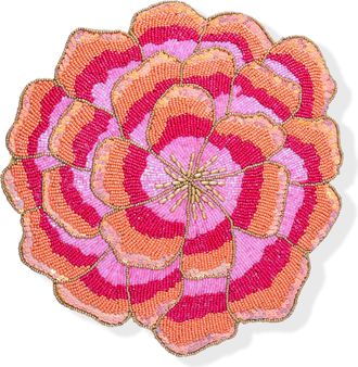 Tiramisu The Peony Sunset Beaded Charger