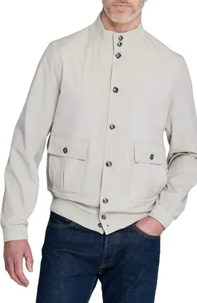 W.R.K Solid Performance Bomber Jacket in Stone at Nordstrom, Size Xx-Large