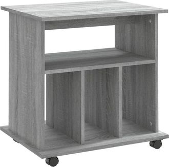 vidaXL Vidaxl - Armario con ruedas madera contrachapada gris Sonoma 60x45x60 cm