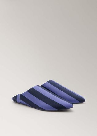 Mango Zoccoli righe dettaglio cucitura blu - Donna - 36 - MANGO