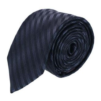Trafalgar Store Nathanial Regal Patterned Diagonal Line Silk Business Necktie in Black at Nordstrom