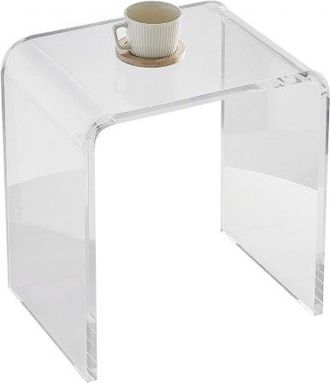 OEM Acryl-beistelltisch 415 X 305 X 460 Mm, U-f&ouml;rmiger Acryltisch Beistelltisch, Transparenter Couchtisch F&uuml;r Getr&auml;nke, Essen, Snacks, Verwendet Im Wohnzi