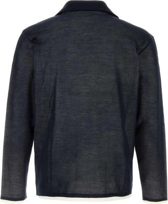 Ferragamo Navywhite Exterior: Silk Lining: Fabric Polo T-shirts And Polos