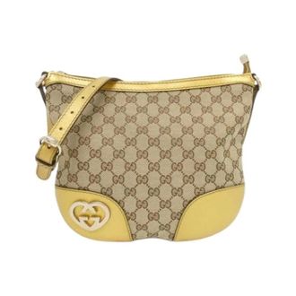 Gucci Pre-owned Cross Body Bags, female, Beige, Size: ONE SIZE Pre-owned GG Canvas Shoulder Bag