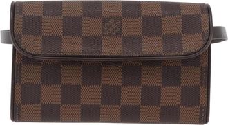 Louis Vuitton Florentine Waist Monogram Canvas Brown Canvas Handbag (Pre-Owned)