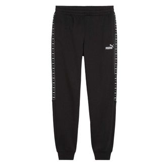 Puma Heren Fleece geribde manchet Joggers (Zwart)