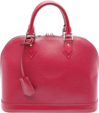 Louis Vuitton Pre-owned Handbags, female, Red, Size: ONE SIZE Pre-owned Leather Top Handle Bag