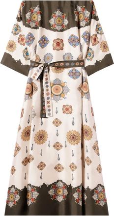 La DoubleJ Muumuu Jurk Ronde Hals - Dames - Maxi kleedjes - Veelkleurig - L - Kleedjes