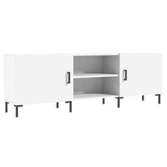 Berkfield Home TV Cabinet White 150x30x50 cm Engineered Wood | Size: 150 x 30 x 50 cm