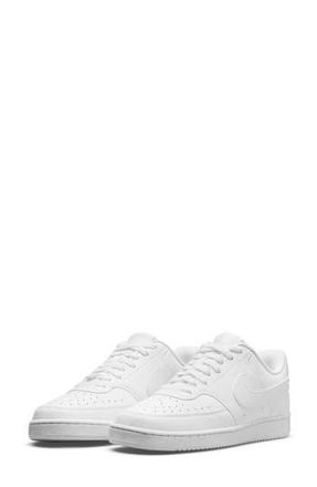 Nike Court Vision Low Sneaker in 100 White/white/white at Nordstrom Rack, Size 10.5