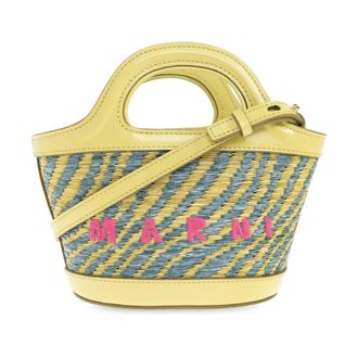Marni Handbags, female, Yellow, Size: ONE SIZE Tropicalia Micro Handbag