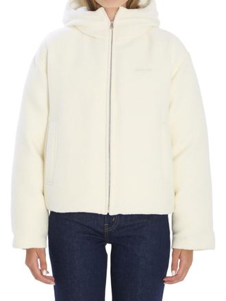 Gucci White Solid Hood Jacket