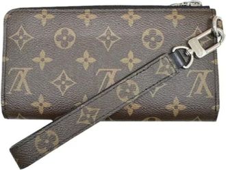 Louis Vuitton Pre-owned Clutches, male, Brown, Size: ONE SIZE Pre-owned Monogram Long Wallet (bi-fold)