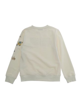 Golden Goose Boys Crewneck Sweatshirt White Cotton Hoods & Sweatshirts