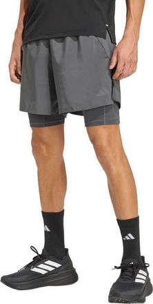 adidas Adi365 2-in-1 Performance Shorts in Grey at Nordstrom, Size X-Large