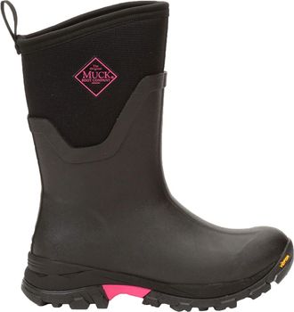 The Original Muck Boot Company Womens Arctic Ice Mid Thermal Waterproof Wellington, Black Hot Pink, 5