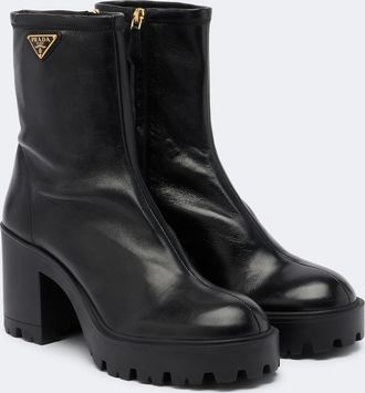 Prada Leather ankle boots