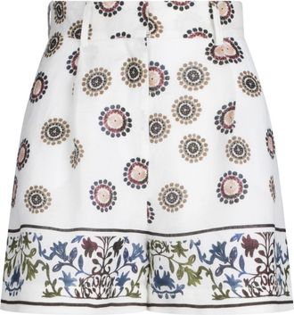 Silvia Tcherassi Arnit floral-print shorts - women - Organic Linen - S - White