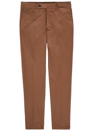 Slowear Tapered-leg Stretch-cotton Trousers - Brown - 52 (IT52 / XL)