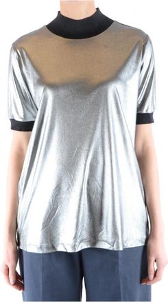 Fabiana Filippi T-shirt - Dames - T-shirts - Grijs - M - Katoen - Tops