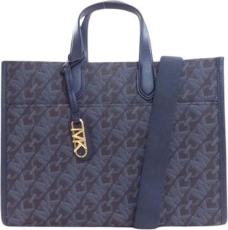 Michael Kors Pre-owned Tote Bags, female, Blue, Size: ONE SIZE Pre-owned Tote Bag