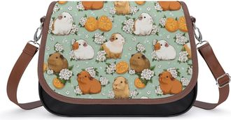 Generic Capybara Guinea Pigs Crossbody Bags for Women Shoulder Messenger Bag Purse Handbags
