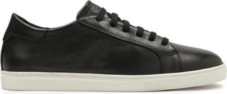 Kazar Zwarte sneakers met witte zool - Heren - Sneakers - Zwart - 40 EU - Leer - Schoenen