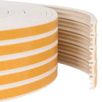 vidaXL Sello De Ventana Autoadhesivo Blanco 15 X 8 Mm 50 M Espuma Epdm Vidaxl
