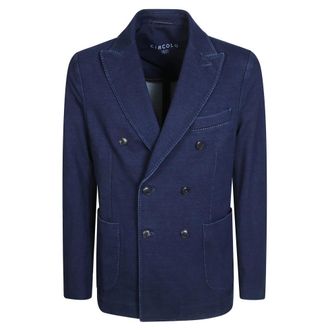 Circolo 1901 Jassen, Heren, Blauw, XL, Denim, Giacca DP Denim