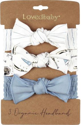 LOvedbaby Assorted 3-Pack Bow Stretch Headbands in Lets Go at Nordstrom, Size 0-12 M