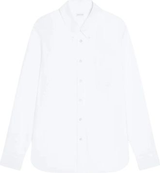 Dries Van Noten Shirts - Dames - Overhemden - Wit - XS - Katoen - Overhemden