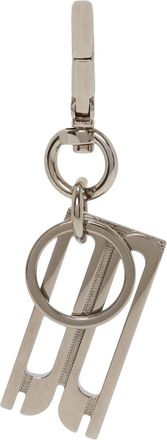 Victoria Beckham B-charm keyring - women - Brass - One Size - Silver