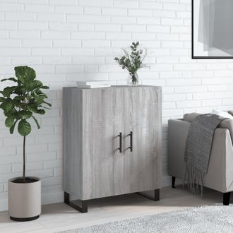 vidaXL Vidaxl - Aparador De Madera De Ingenier&iacute;a Gris Sonoma 69,5x34x90 Cm