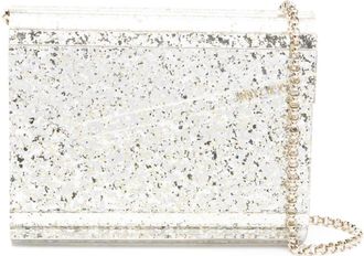 Jimmy Choo London Clutch Candy con glitter - Argento
