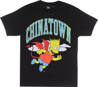 Market Devil Arc Tee the Simpsons Zwart - Heren - T-shirts - Zwart - M - Katoen - Tops