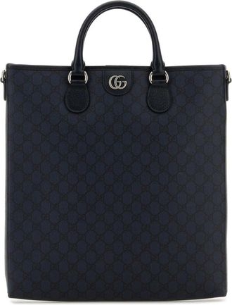 Gucci Navy Blue GG Ophidia Large Tote