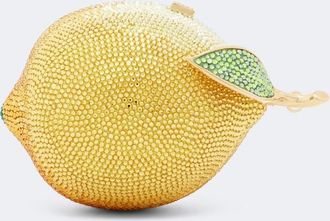 Judith Leiber Clutch Citron Lemon adornado
