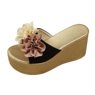 Generic 2026 Women Slippers Shoes Toe Ladies for Causal Classic Fit Sandals Womens Slipper (Black, 3.5) (2)