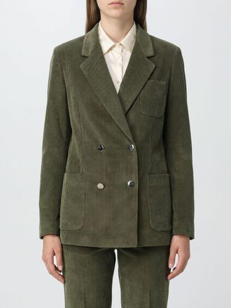 Tagliatore Slim Fit Double-Breasted Blazer in Cotton and Cashmere Corduroy
