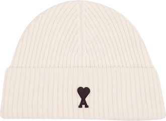 Ami Quota Ami De Coeur Ribbed Knit Beanie