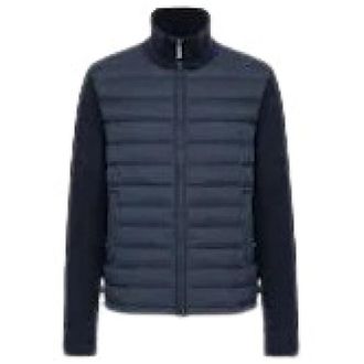 Colmar Blauwe Hybride Jas Model 1114 - Heren - Winterjassen - Blauw - XL - Katoen - Jassen