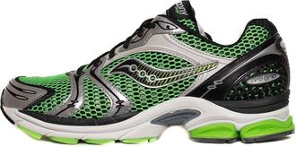 Saucony Mens Progrid Triumph 4 Shoes In Green/silver