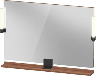 Duravit Duravit - Espejo Sivida, Negro Diamante Mate, 1050x36x650mm, Luz