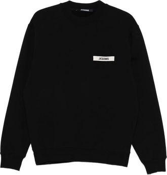 Jacquemus LE SWEATSHIRT GROS GRAIN LOGO SWEATSHIRT BLK
